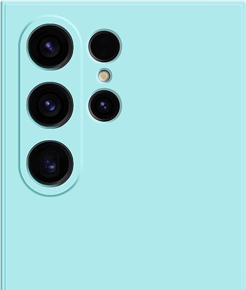 Silicone Smartphone Case für Galaxy S23 Ultra, Handy-Hülle, Silikon, Kratzfest, Schlankes Design Hellblau