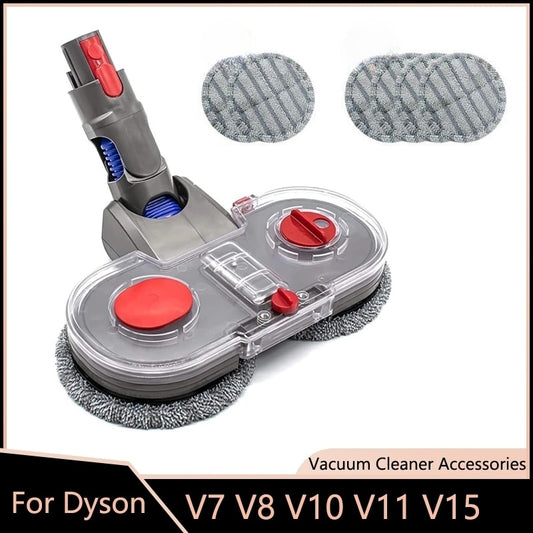 Elektrischer Wischaufsatz für Dyson V7 V8 V10 V11 V15 mit abnehmbarem Wassertank + 6 Waschbare Mopp`s